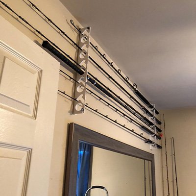 Fishing Pole Rack On Wall
