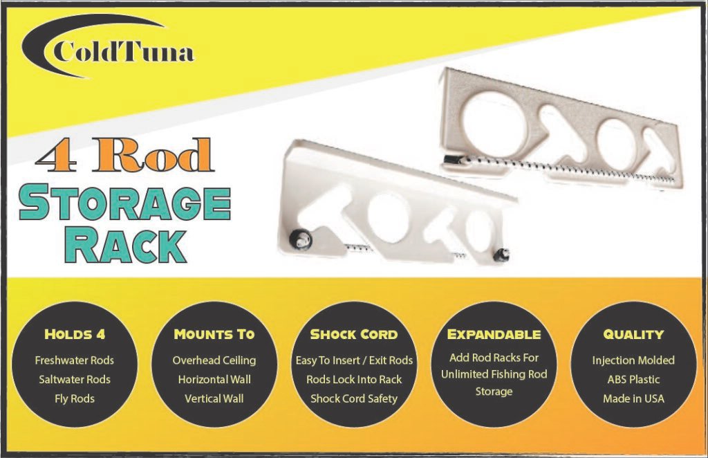 Overhead Fishing Rod Rack